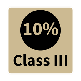 Class III - 10%